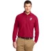 Mens Silk Touch™ Long Sleeve Polo - EMBROIDERED LOGO