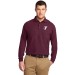 Mens Silk Touch™ Long Sleeve Polo - EMBROIDERED LOGO