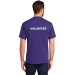 Adult 5.4oz 100% Cotton Tee - YMCA Volunteer Logo