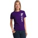 Ladies Heavy Weight 6.1oz 100% Cotton Tee - Vertical Staff Logo