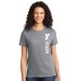 Ladies Heavy Weight 6.1oz 100% Cotton Tee - Vertical Staff Logo