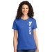 Ladies Heavy Weight 6.1oz 100% Cotton Tee - Vertical Staff Logo