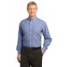 Mens Plaid Pattern Easy Care Shirt - Embroidered