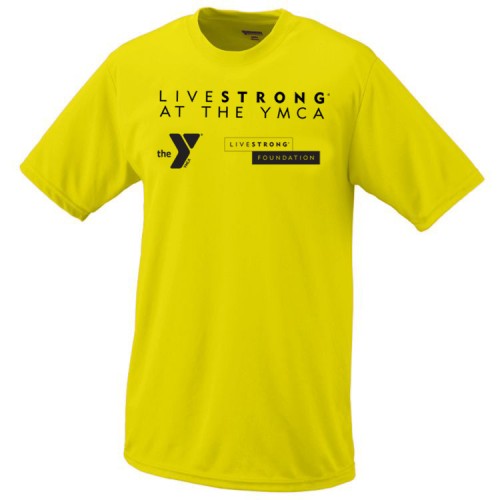 Adult Short Sleeve 100% Cotton Tee - LIVESTRONG