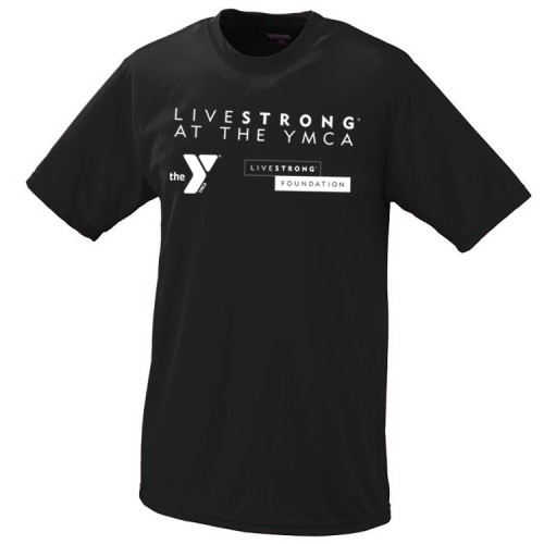 Adult Short Sleeve 100% Cotton Tee - LIVESTRONG