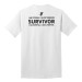Adult LiveStrong Short Sleeve 100% Cotton Tee - (Left Chest Y Logo) Survivor I Am Strong -Back