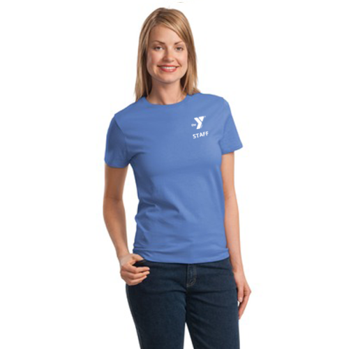 Ladies 6.1oz 100% Cotton Tee  - Y Logo w/ Youth Leader Left Chest