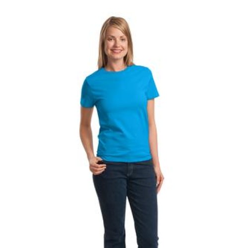 Ladies 6.1oz 100% Cotton Tee  - Y Logo w/ Youth Leader Left Chest