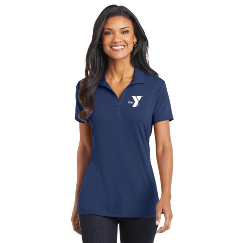 Ladies Cotton Touch Performance Polo - Screen Printed