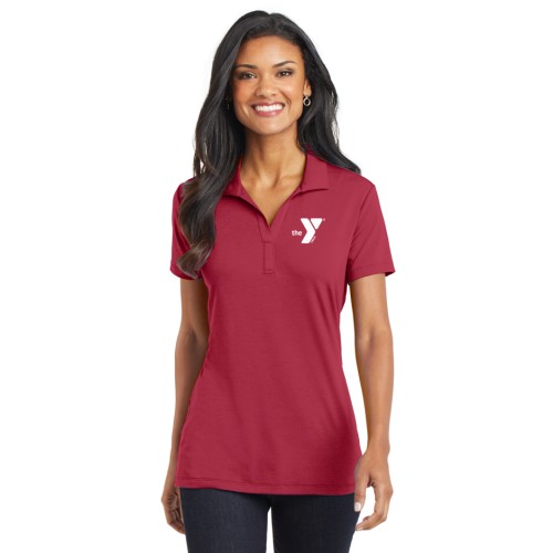 Ladies Cotton Touch Performance Polo - Screen Printed