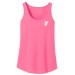 Ladies 100% Cotton Scalloped Hem Tank Top - Screen Print