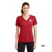 Ladies Racer Mesh V-Neck Tee - Screen Print