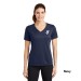Ladies Racer Mesh V-Neck Tee - Screen Print