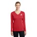 Ladies V-Neck Long Sleeve Competitor™ Tee - Screen Printed