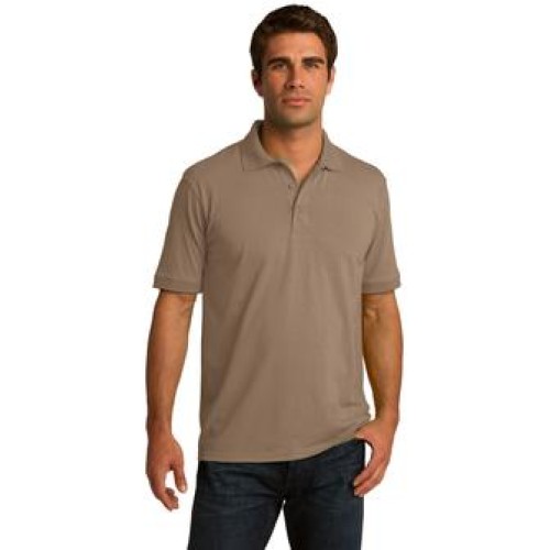 Adult 5.5-Ounce Jersey Knit Polo - Screen Printed