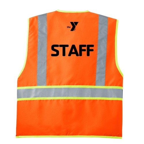 Adult ANSI 107 Class 2 Dual-Color Safety Facilities Vest - Printed