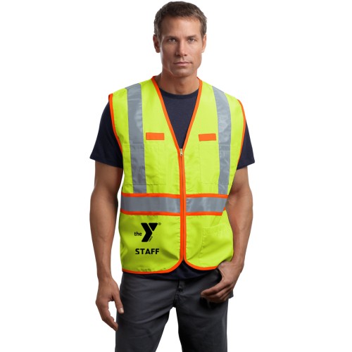 Adult ANSI 107 Class 2 Dual-Color Safety Facilities Vest - Printed