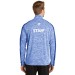 Mens PosiCharge® Electric Heather Colorblock 1/4-Zip Pullover - Screen Printed