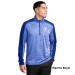 Mens PosiCharge® Electric Heather Colorblock 1/4-Zip Pullover - Screen Printed