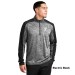 Mens PosiCharge® Electric Heather Colorblock 1/4-Zip Pullover - Screen Printed