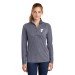 Ladies Tri-Blend Wicking 1/4-Zip Pullover - Screen Printed