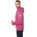 Adult Hooded Sweat Shirt- PINK Ribbon Print w/ Y Logo Sleeve