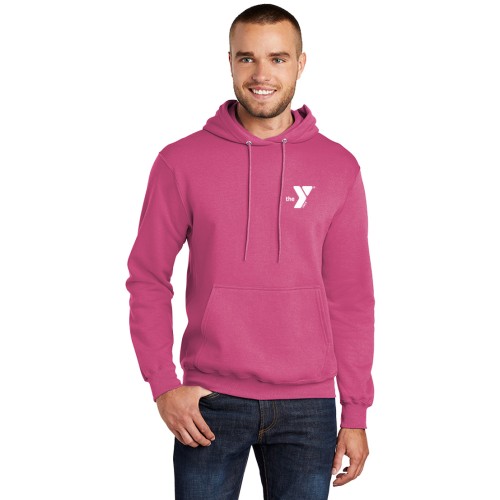 Adult Hooded Sweat Shirt- - Breast Cancer Awareness w/ Y Logo Selection  