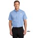 Mens Short Sleeve Easy Care Shirt - Embroidered