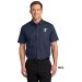 Mens Short Sleeve Easy Care Shirt - Embroidered