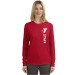 Ladies Long Sleeve 100% Cotton Tee  - Screen Print