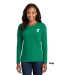 Ladies Long Sleeve 100% Cotton Tee  - Screen Print