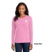 Ladies Long Sleeve 100% Cotton Tee  - Screen Print
