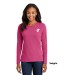 Ladies Long Sleeve 100% Cotton Tee  - Screen Print