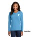 Ladies Long Sleeve 100% Cotton Tee  - Screen Print