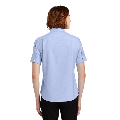 Ladies Short Sleeve SuperPro™ Oxford Shirt - Embroidered