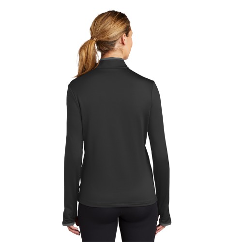 Ladies Nike Dri-FIT Stretch 1/2-Zip Cover-Up - Embroidered