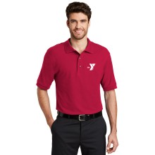 Mens Tall Size Silk Touch™ Polo - EMBROIDERED LOGO