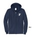 Adult 9oz Tall Essential Fleece Full-Zip Hooded Sweatshirt - Screen Print