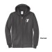 Adult 9oz Tall Essential Fleece Full-Zip Hooded Sweatshirt - Screen Print