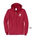 Adult 9oz Tall Essential Fleece Full-Zip Hooded Sweatshirt - Screen Print