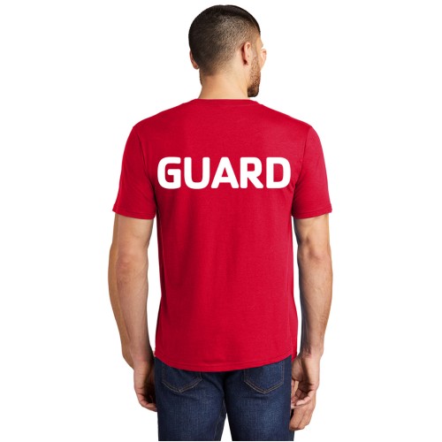 Adult GUARD TriBlend Soft Fabric Red Tee Shirt