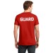 Adult TALL SIZE - GUARD 100% Cotton 6.1 oz Red Tee Shirt