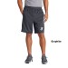 Mens Closed-Hole Mesh Short with Pockets - Screen Printed