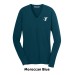 Ladie's V-Neck Sweater - Embroidered