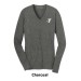 Ladie's V-Neck Sweater - Embroidered