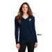 Ladie's V-Neck Sweater - Embroidered