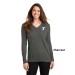 Ladie's V-Neck Sweater - Embroidered