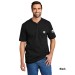 Adult Carhartt ® Short Sleeve Henley T-Shirt - Screen Printed w/ Y Logo on Sleeve