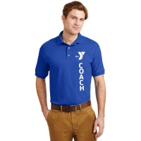 Adult DryBlend™ 5.6-Ounce Jersey Knit Sport Shirt - YMCA Vertical COACH