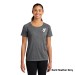 Ladies Tri-Blend Wicking Scoop Neck Raglan Tee - Screen Print 